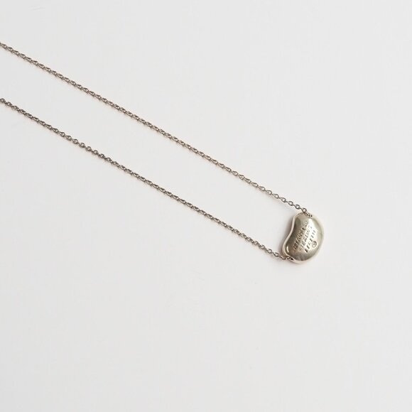 Authentic Preowned Tiffany & Co. Silver Bean Necklace (Small) - Picture 3 of 8
